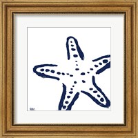 Framed 'Coastal Navy on White II' border=