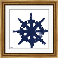 Framed 'Coastal Navy on White IV' border=