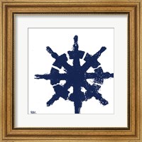 Framed 'Coastal Navy on White IV' border=