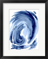 Blue Swirl I Framed Print