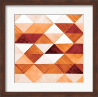 Framed 'Uptown Rust II' border=