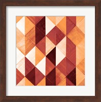 Framed 'Uptown Rust I' border=