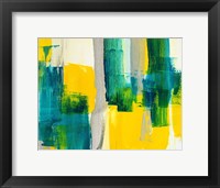 Revealing Teal II Framed Print