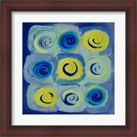 Framed 'Indigo Modern Joy II' border=