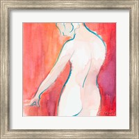 Framed 'Female Watercolor Figure II' border=