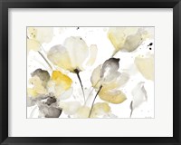 Neutral Abstract Floral I Framed Print