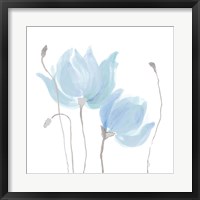 Floral Sway Blue I Framed Print