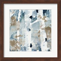 Framed 'Blue Upon the Hill Square II' border=