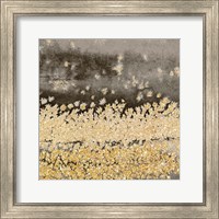 Framed 'Gold Winds Square II' border=