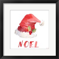 Holiday Hat Sentiment II Framed Print