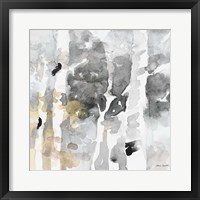 Up to the Northern Skies Grey II Framed Print