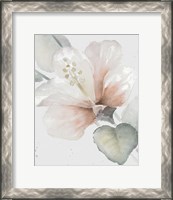 Framed 'Neutral Hibiscus II' border=