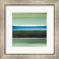 Framed 'Morning Pasture Square I' border=