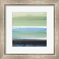 Framed 'Morning Pasture Square III' border=