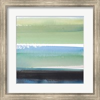 Framed 'Morning Pasture Square III' border=