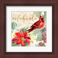 Framed 'Holiday Wishes I' border=