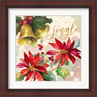 Framed 'Holiday Wishes III' border=