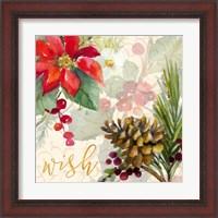 Framed 'Holiday Wishes IV' border=