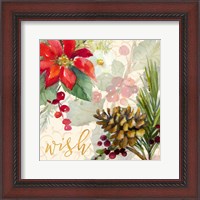 Framed 'Holiday Wishes IV' border=