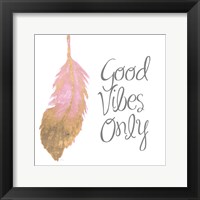 Good Vibes And Smiles II Framed Print