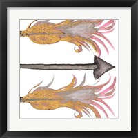 Framed 'Feathers And Arrows II' border=