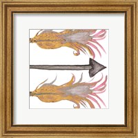 Framed 'Feathers And Arrows II' border=