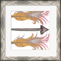 Framed 'Feathers And Arrows II' border=