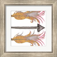 Framed 'Feathers And Arrows II' border=