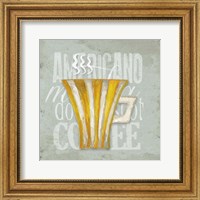 Framed 'Daily Coffee I' border=