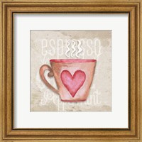 Framed 'Daily Coffee III' border=