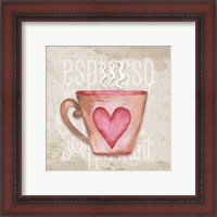 Framed 'Daily Coffee III' border=