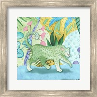 Framed 'Playful Cheetah' border=