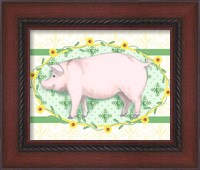 Framed 'Piggy Wiggy I' border=