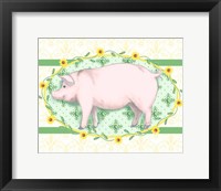 Framed Piggy Wiggy I