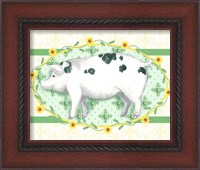 Framed 'Piggy Wiggy III' border=