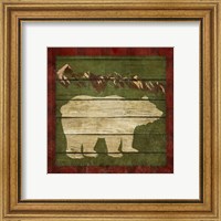 Framed 'Rustic Nature on Plaid I' border=