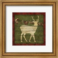 Framed 'Rustic Nature on Plaid II' border=