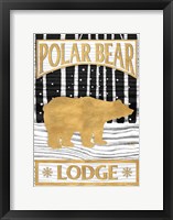 Framed Winter Lodge Sign I