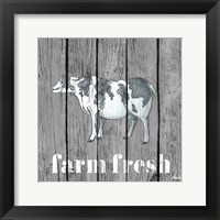 Wood Farm Grey I Framed Print