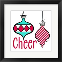 Joyful Christmas Ornaments I Framed Print