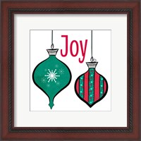 Framed 'Joyful Christmas Ornaments II' border=