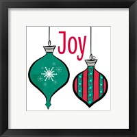 Framed 'Joyful Christmas Ornaments II' border=