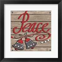 Holiday Feelings on Wood I Framed Print