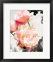 Love Blooms II Framed Print