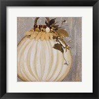 White Ornament II Framed Print