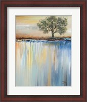 Framed 'Paysage I' border=