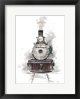 Framed Antique Locomotive