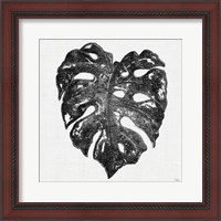 Framed 'Dark Leaf Palm II' border=