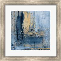 Framed 'Golden Blues I' border=