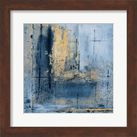 Framed 'Golden Blues I' border=